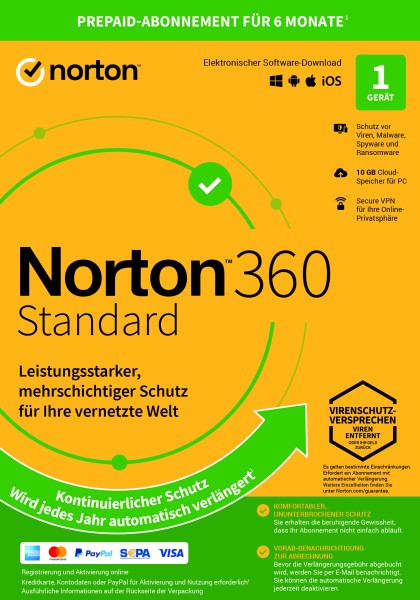 Norton 360 kein ABO Standard inkl. 10GB ESD