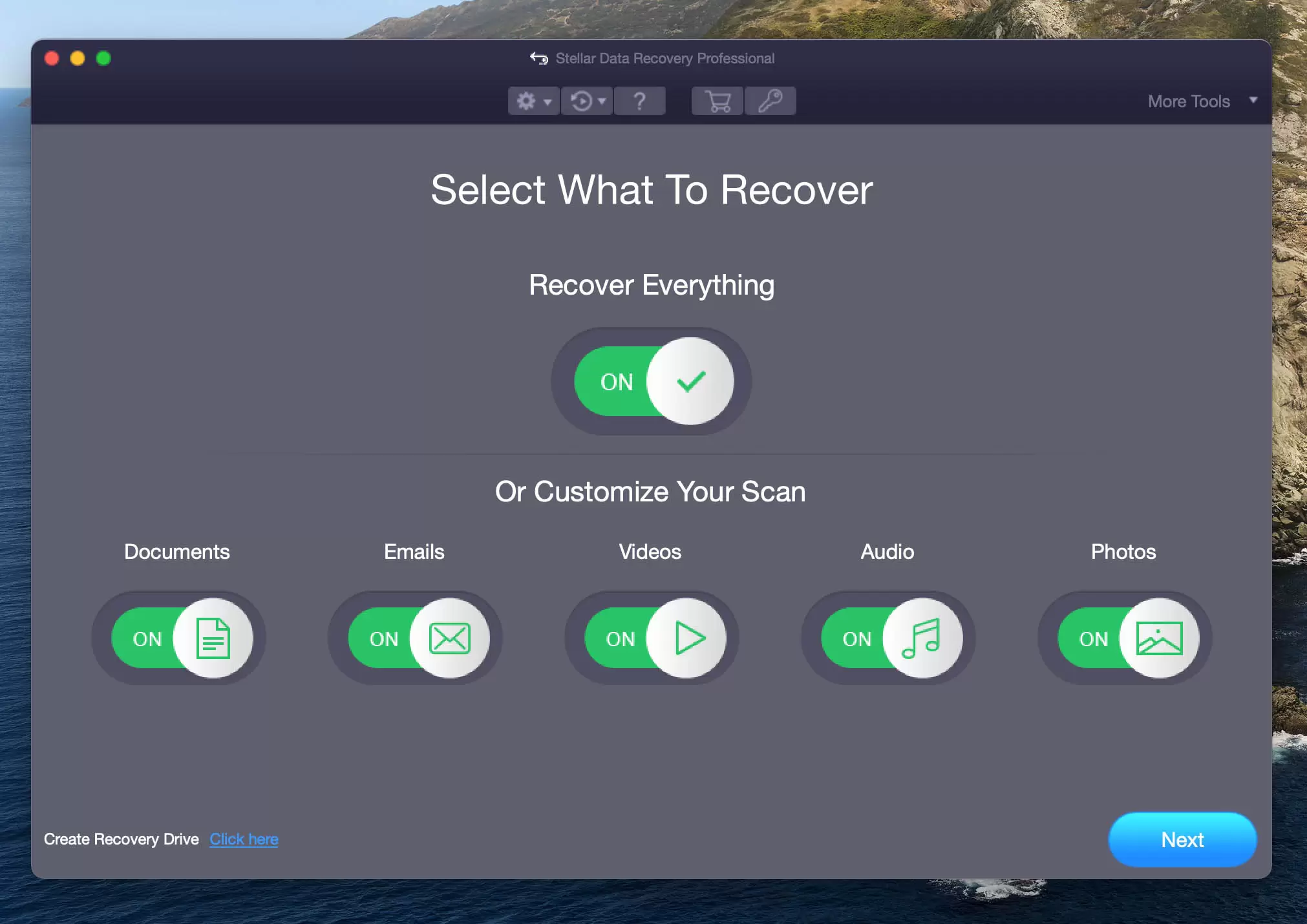 stellar-data-recovery-professional-home-screen-1