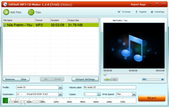 gilisoft-mp3-cd-maker-screenshot