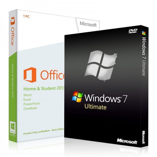Windows 7 Ultimate + Office 2013 Home & Student