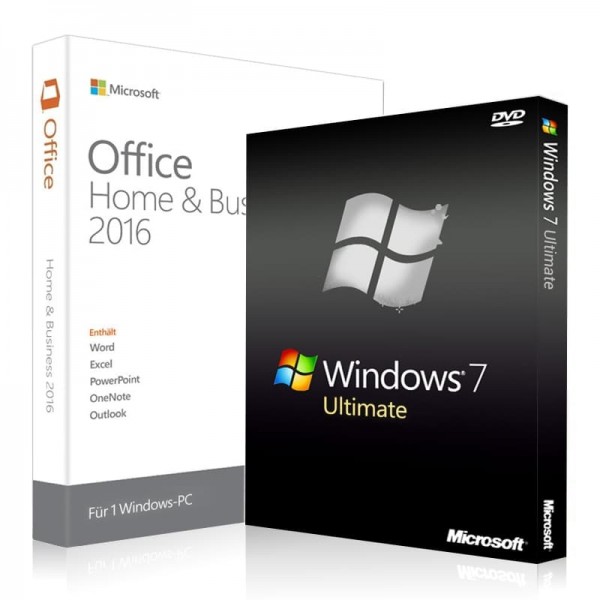 Windows 7 Ultimate + Office 2016 Home & Business