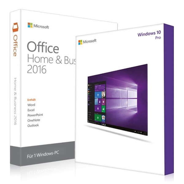 Windows 10 Pro + Office 2016 Home & Business